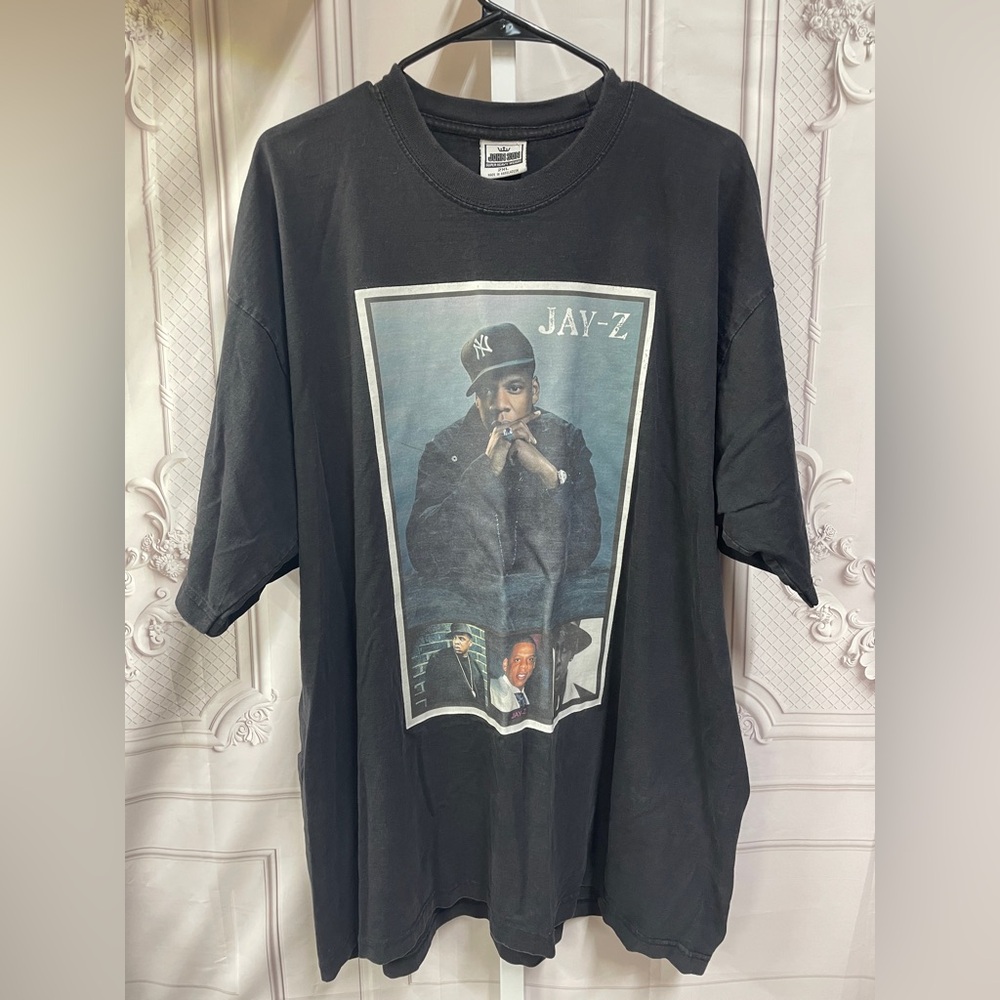 Jay-Z Vintage Graphic Tee by John Son Cotton Size 2XL